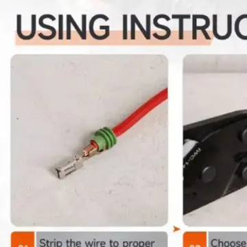 Crimping For Pliers Sealing Connector Tool With Locking Function Ratchet For Automotive Terminals IWC-1424BP Car Truck Repair