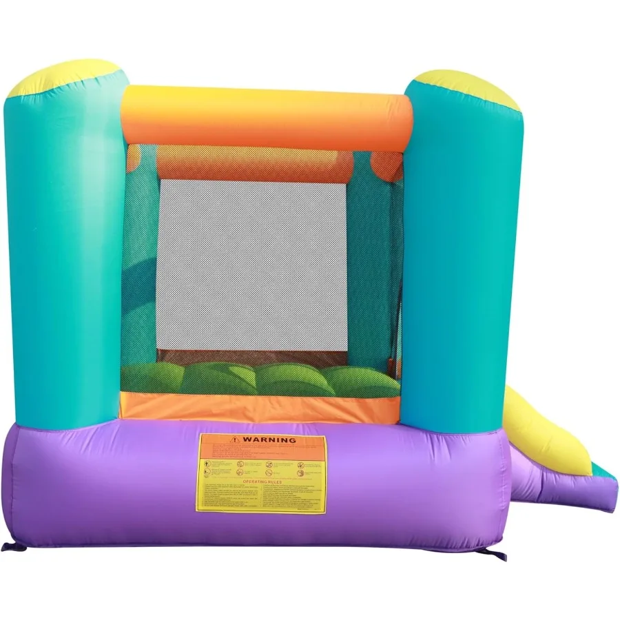 Casa inflável do salto do quintal com castelo inflável do salto da corrediça que salta interna e exterior para idades 310 crianças e sma