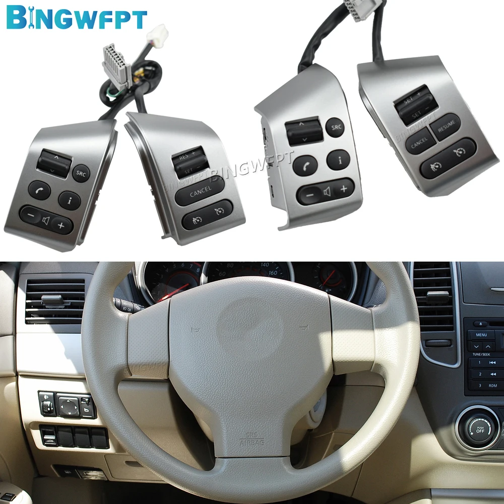 

Car Styling Buttons FOR Nissan LIVINA & FOR Nissan TIIDA & For SYLPHY Original Steering Wheel Control Buttons With Backlight