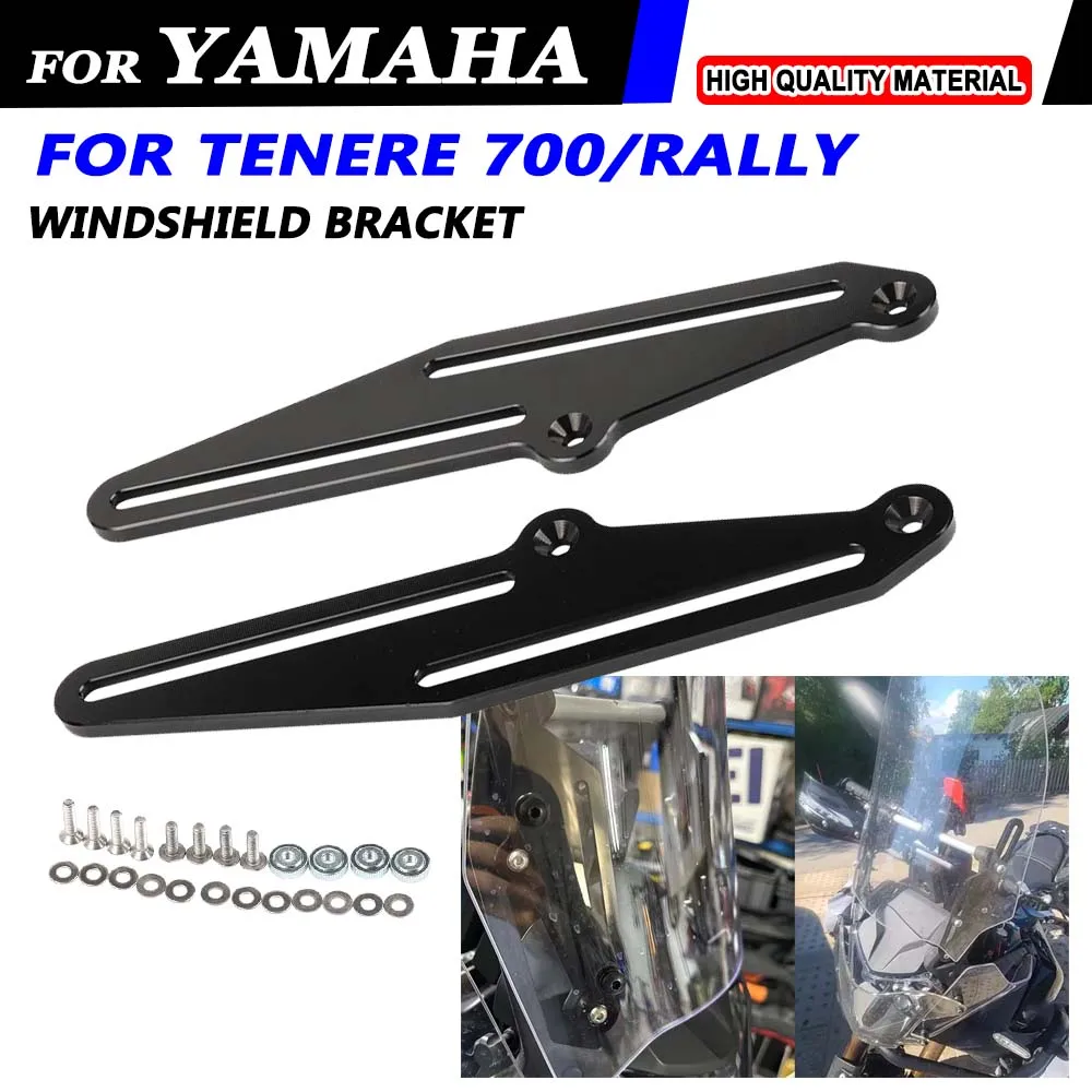 

Motorcycle Windshield Wind Screen Bracket Support Windscreen Adjuster For YAMAHA TENERE 700 T700 T7 XTZ700 2019 - 2022 2023 2024