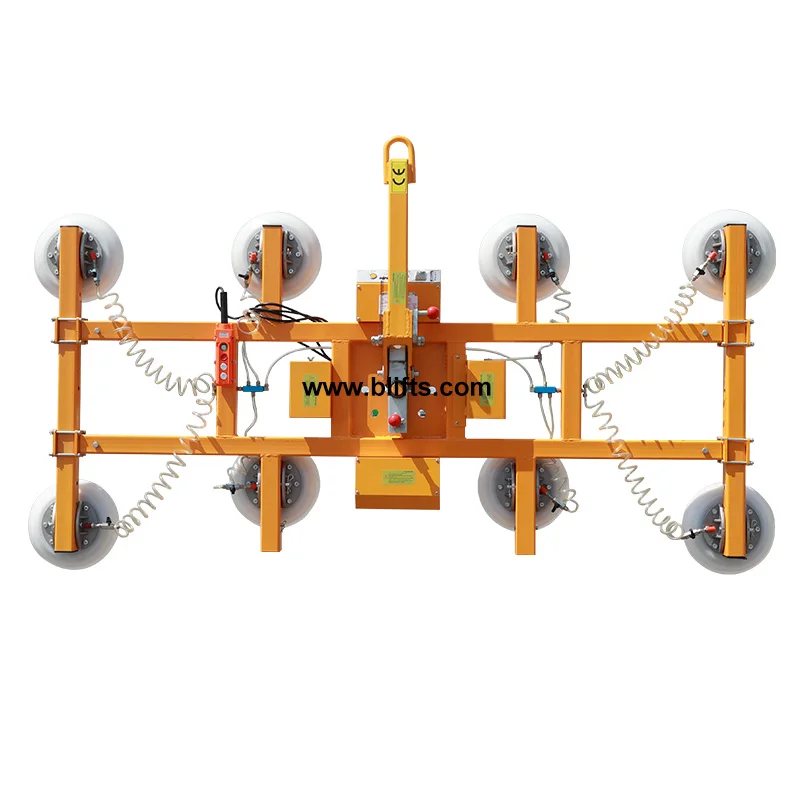 Electric Battery Power Glass Lifting Machinery Vacuum Suction Cup Lifter For Metal Plate Sheet Glass 300-1000kg