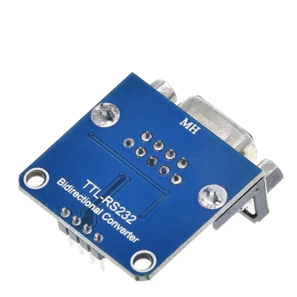 TZT  MAX3232 RS232 to TTL Serial Port Converter Module DB9 Connector MAX232 For Arduino