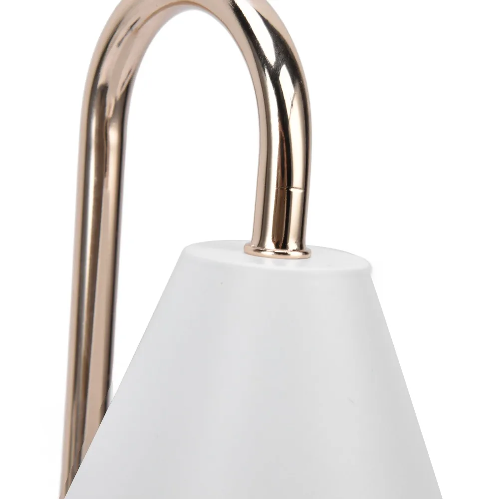 

Adjustable Brightness Candle Warmer Lamp White Lampshade Warm Light Electric Candle Light Metal Iron Rod and Log Base 2*50W Bulb