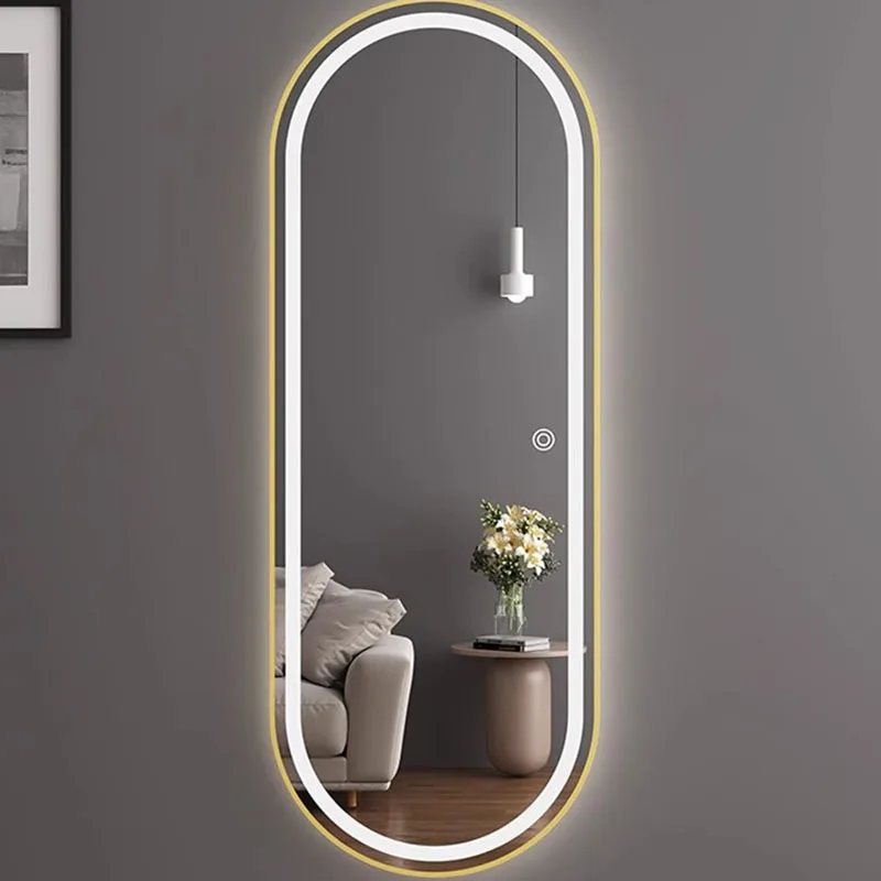 Led Light Bathroom Mirror Irregular Living Room Body Luxury Mirror Bedroom Large Espelho Grande Para Quarto Bedroom Decor image 5
