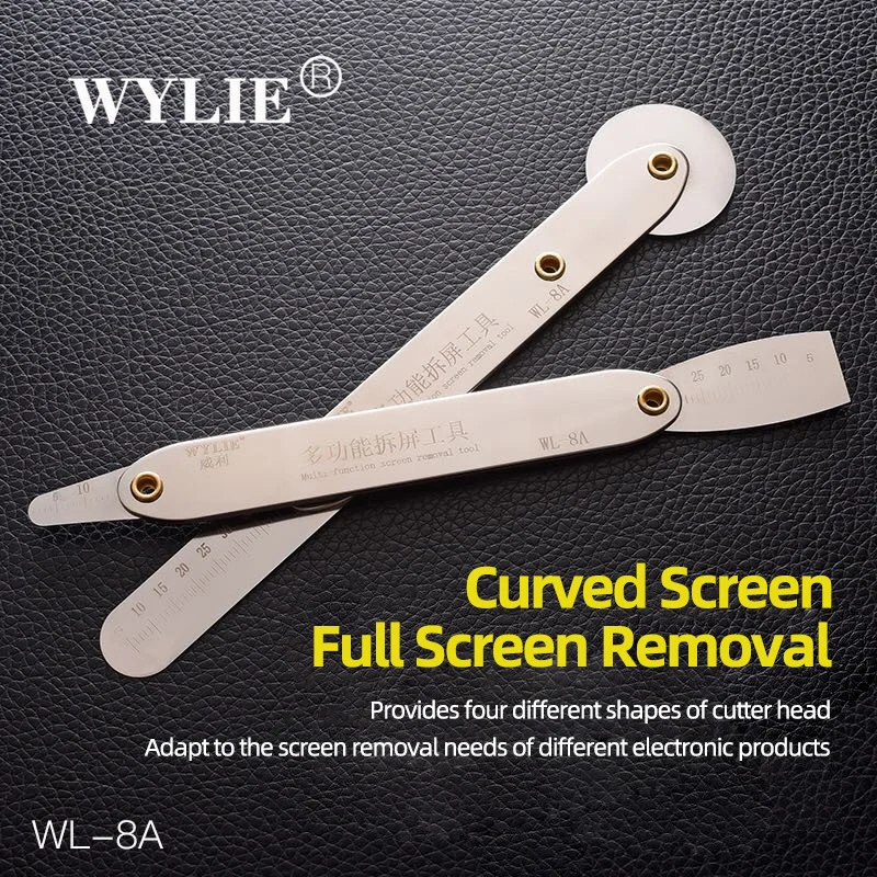 

Wylie WL-8A - Multi functional disassembly tool 2-in-1, screen disassembly tool will not damage the screen, high hardness, and