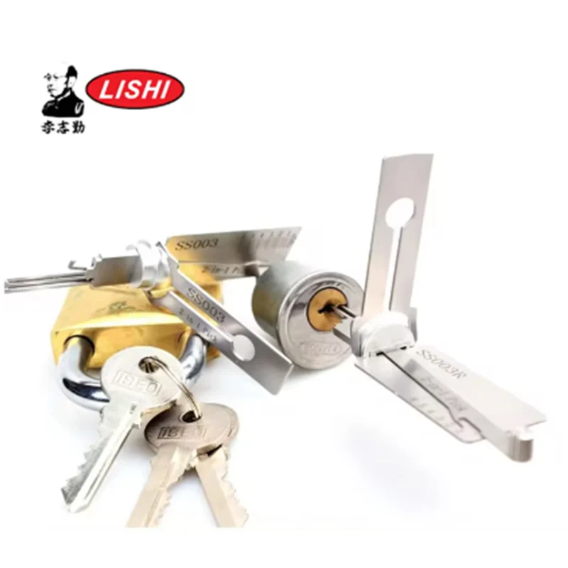 

For ISEO 5 Pin 6 Pin Lock Door Open Locksmith Tools Original Lishi 2 in 1 SS003 SS003R Pick Civilian Lock