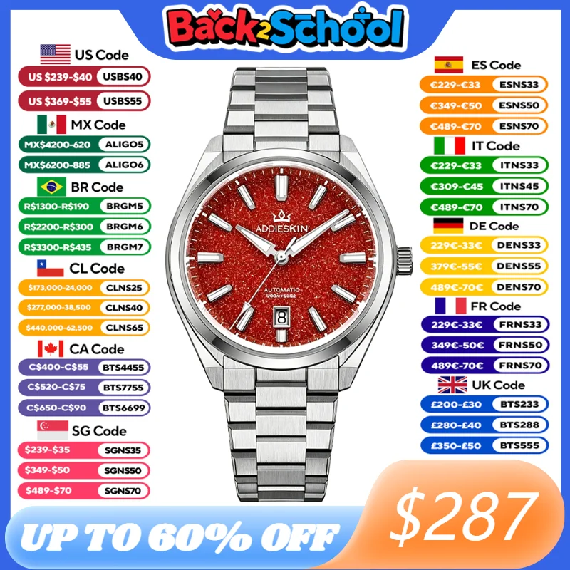 Stones Watches & Jewelry In Sweden Ab - AddiesKin K010 Luksusowy męski zegarek z