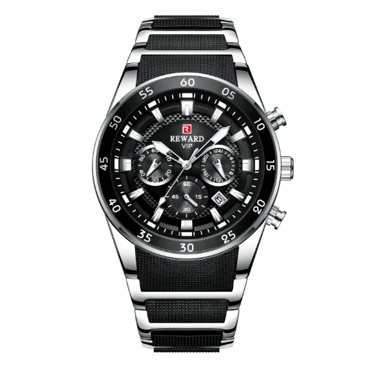 Hot selling 2024 new men\'s waterproof quartz and steel strap watches Shipped within 48 hours