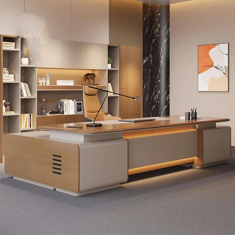 Luxury Executive Office Desk Wooden Computer Bedroom Drawer Office Desk Crafts Display Multifunctional Ufficio Home Furniture