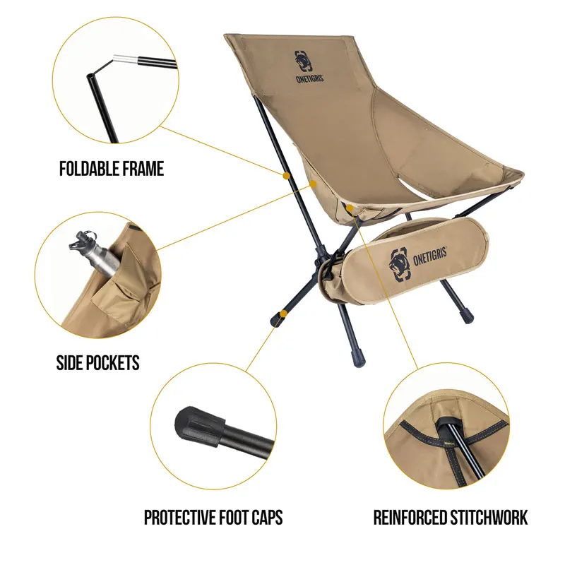 Aluminum Alloy Frame Camping Chair Stool Folding W/Storage Pouch Outdoor Children Seat for Travel Fishing Hiking Beach Barbecue