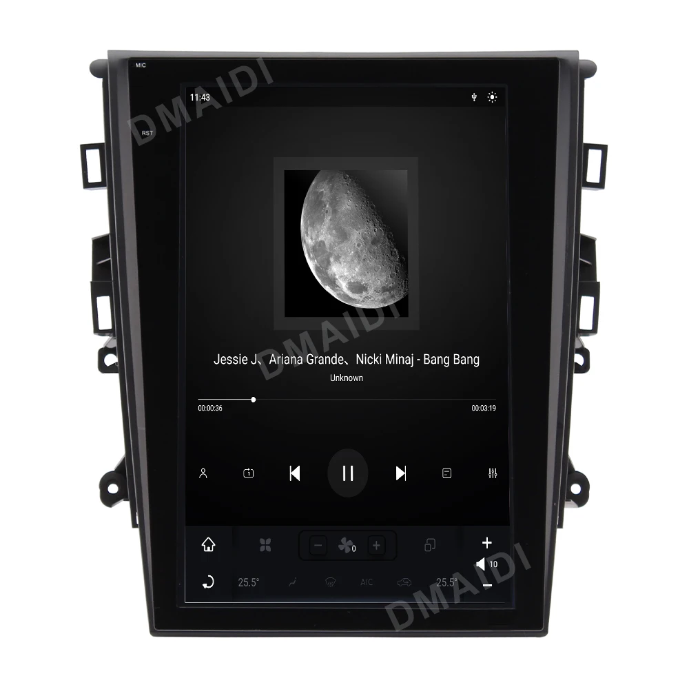 Android 11 GPS Navigation Vertica Screen For Ford Mondeo Fusion MK5 2013-2019 Car Multimidia Video Player Wireless Carplay Auto