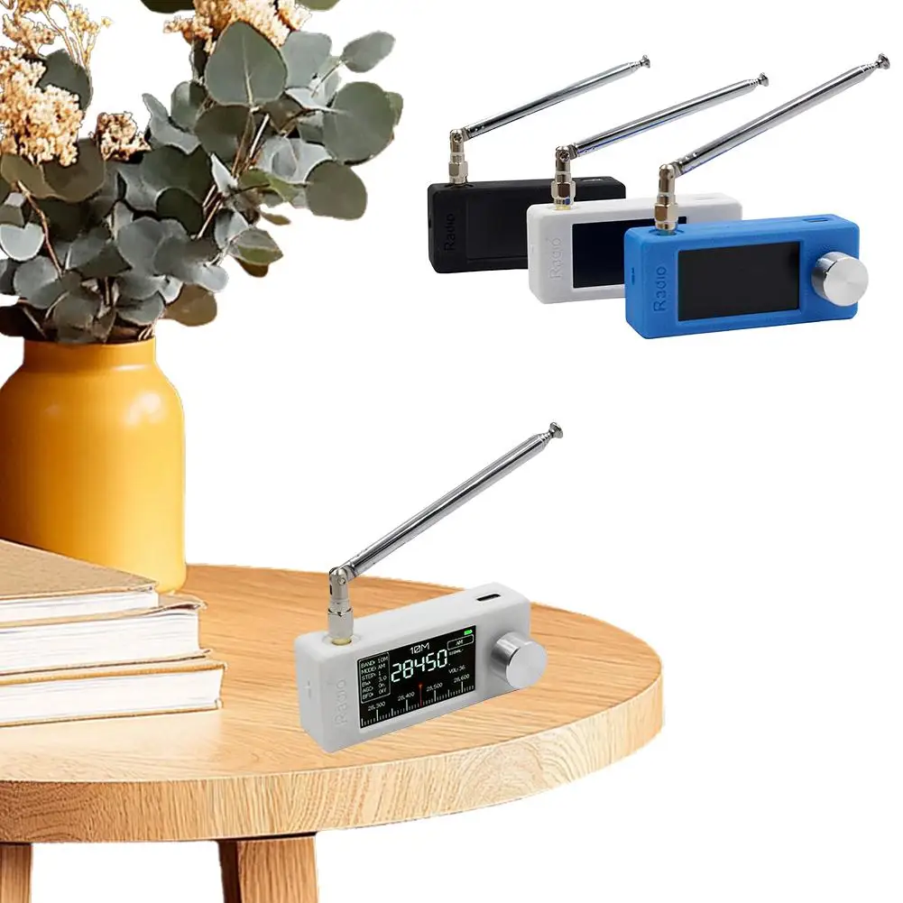

Radio With Antenna Kit With 1.9-inch IPS High-definition Color Screen For DSP Chip Receive 9.9K-108Mhz SI4732 Radio Accesso E6Y1