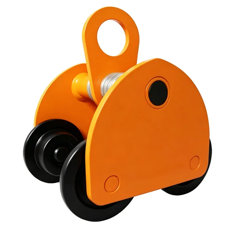 Hand-in-hand push peach sports car 1/2t/3/5 tons monorail I-beam pulley hand-pulled pulley