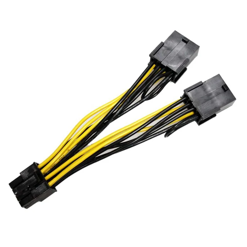 2X 8Pin إلى المزدوج 8Pin(6 + 2) كابل الطاقة GPU كابل الطاقة ل تسلا K80 M40 M60 P40 P100-N25R