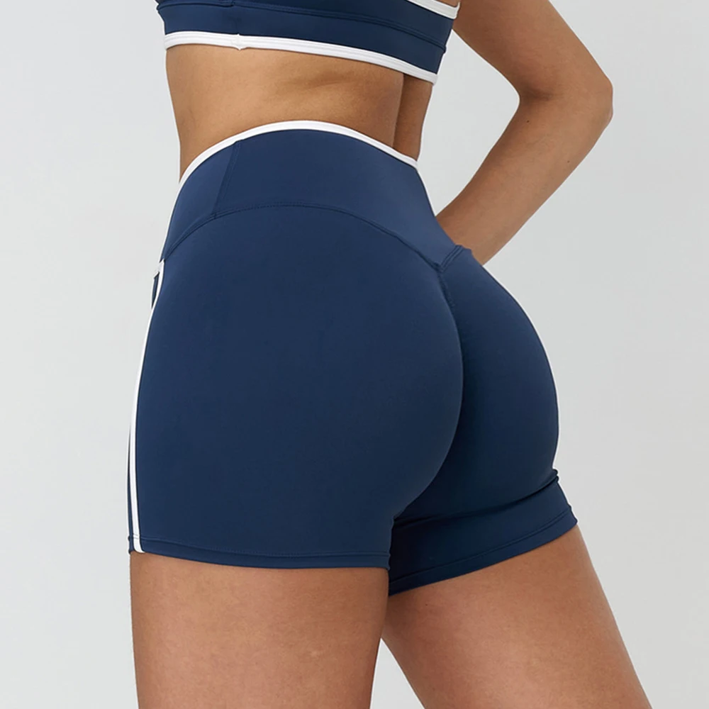 

Летние бесшовные шорты для йоги с высокой талией, эластичные спортивные леггинсы, женские дышащие велосипедные шорты, шорты для фитнеса с эффектом подтяжки ягодиц