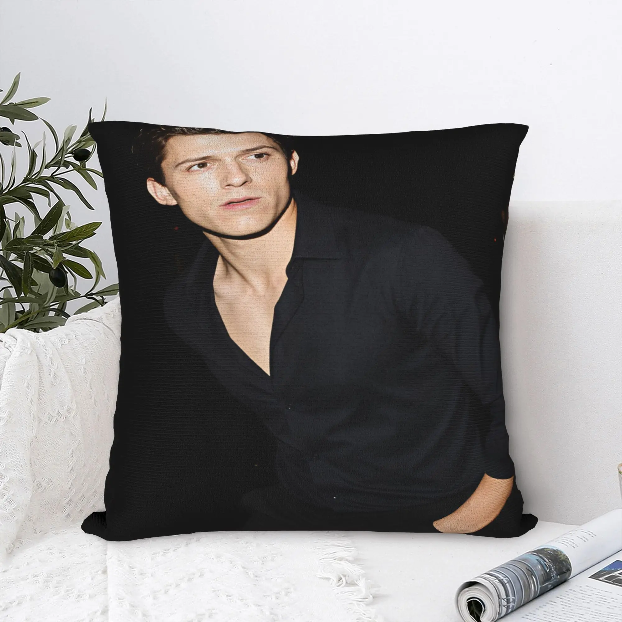 Tom holland is Cool Pillow Cover  Retro Trendy Pillow Case For Chair Sofa Home Decor Comfy Cushion Cover Gift