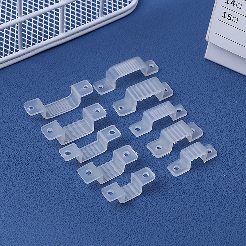 20PCS Plastic Fixing Clip 10/12/14/16/20MM LED Strip Holders Waterproof For 220V 110V 5050 3014 5730 2835 LED Strip Light Use