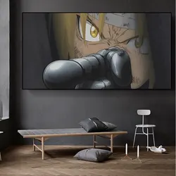 Fullmetal Alchemist Anime Canvas Poster Print  Japanese Cartoon Art for Living Room Wall Decor  Home Decoration  Premium Quality