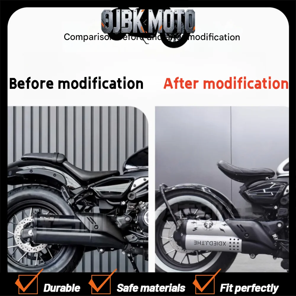 Suitable for 250/450CLC Spring Breeze motorcycle exhaust pipe modification retro anti-scalding cover insulation cover decorative