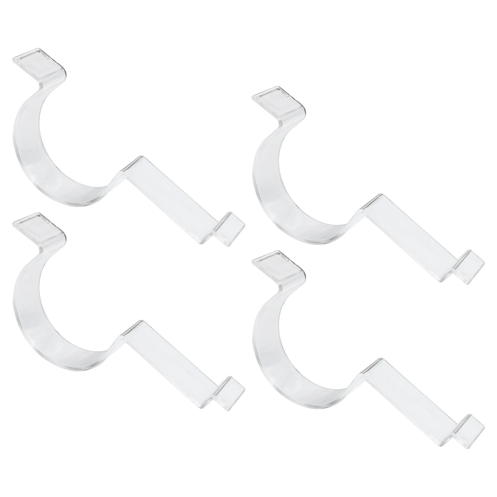 

4Pcs Belt Display Rack Transparent Acrylic Storage Shelf Creative Holder HighGrade Suitable Mall Shop Supermarket