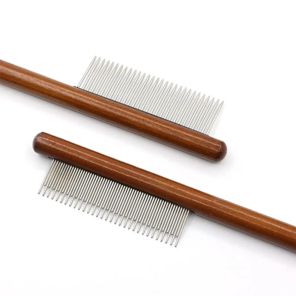 Durable Long Hair Cat Combs Open Knots Remove Floating Hair Cat Comb Brush Cat Needle Comb Cat Grooming