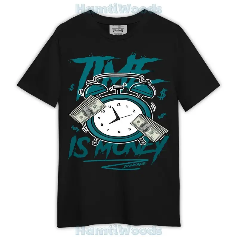 Shirt Streetwear Time Is Money Drip, 4 Oxidized Green T-Shirt, To Match Sneaker Oxidized Green 4s Graphic Tee 1104 NCT