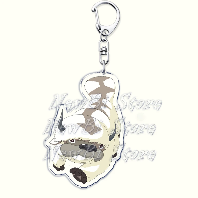 Cute Appa Keychains for Accessories Bag Anime Avatar The Last Airbender Key Chain Keyrings Jewelry Birthday Fans Friends Gifts