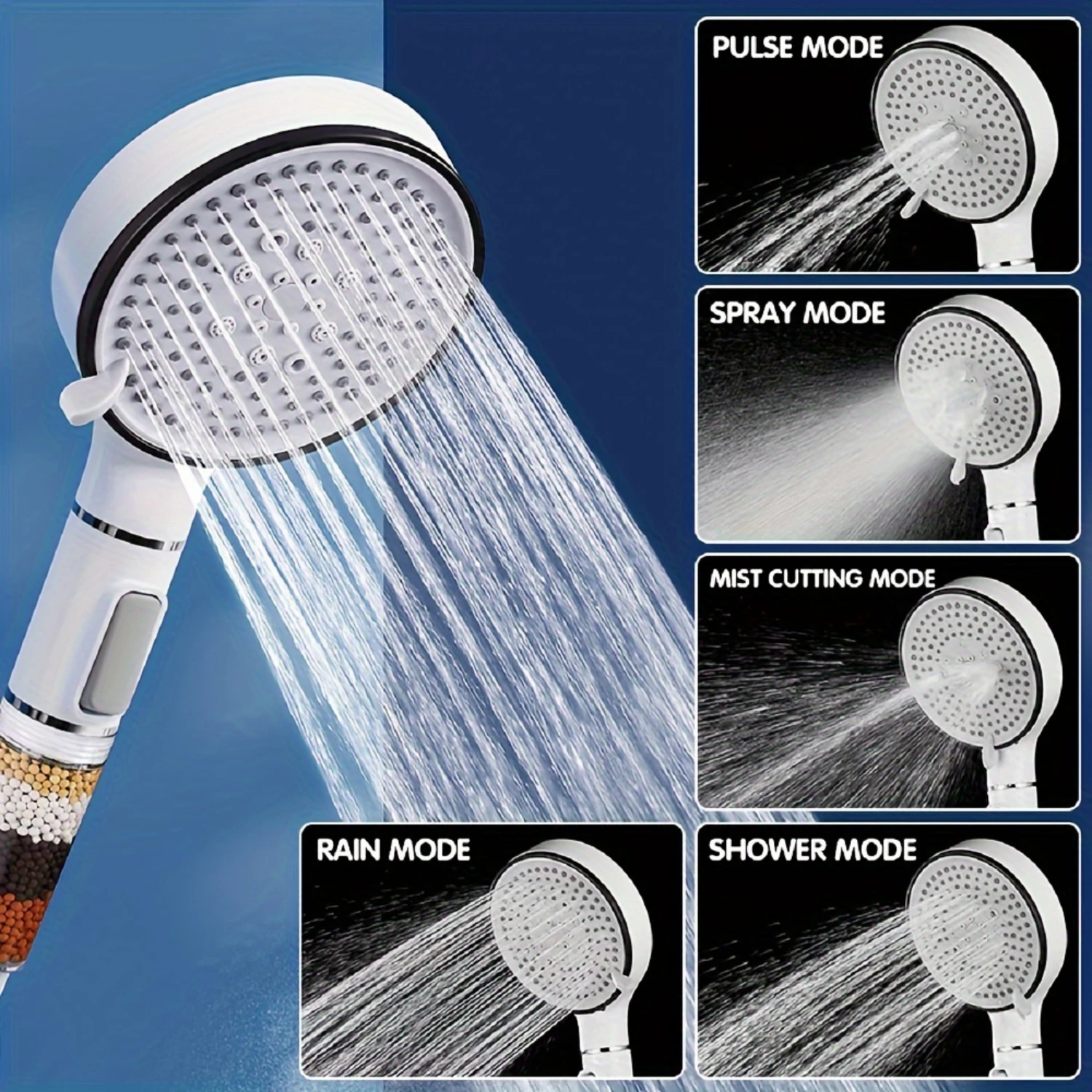 

Fan with water spray Duschkopf Shower hand held Bathroom accessiores Shower with hose Waterproof shower diffuser Douchekop Bath