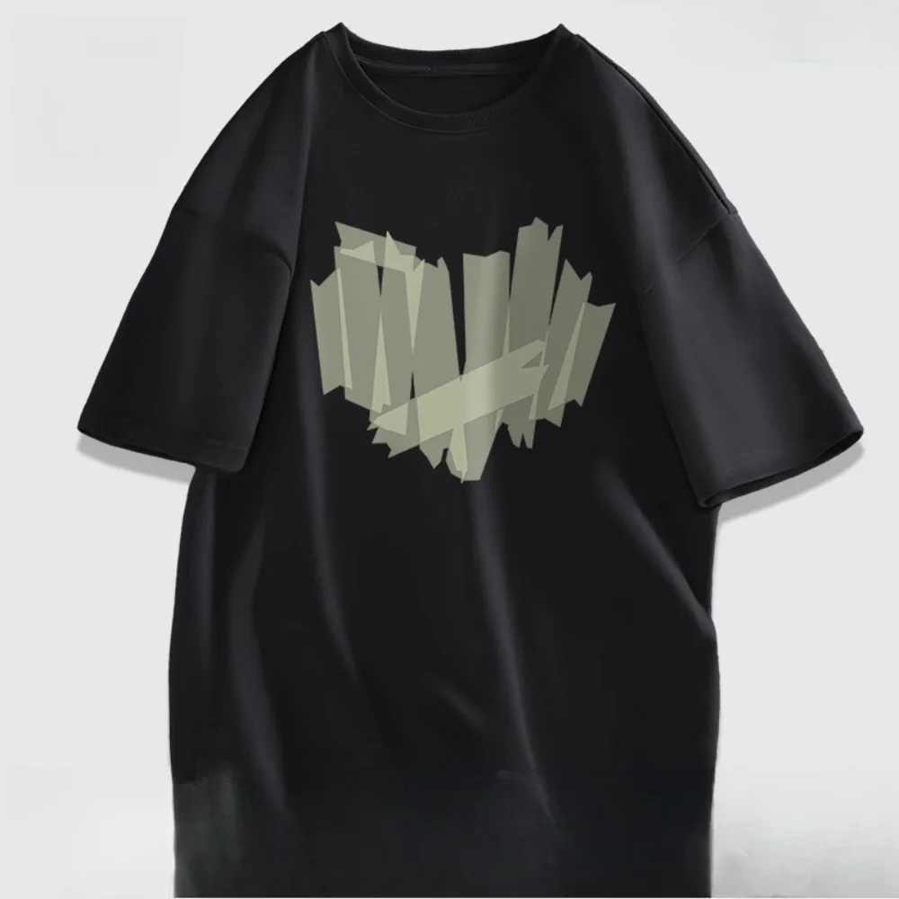 

2025 Jeanswest short-sleeved T-shirt men's summer pure cotton boys' new men's large size loose men's half-sleeved tide