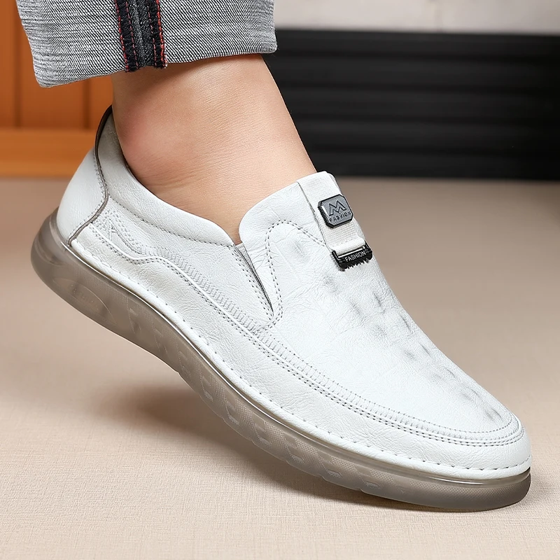 

Мужские лоферы Four Seasons, модные минималистичные и универсальные стили, повседневная офисная обувь для отдыха на открытом воздухе, деловая вечеринка, новинка