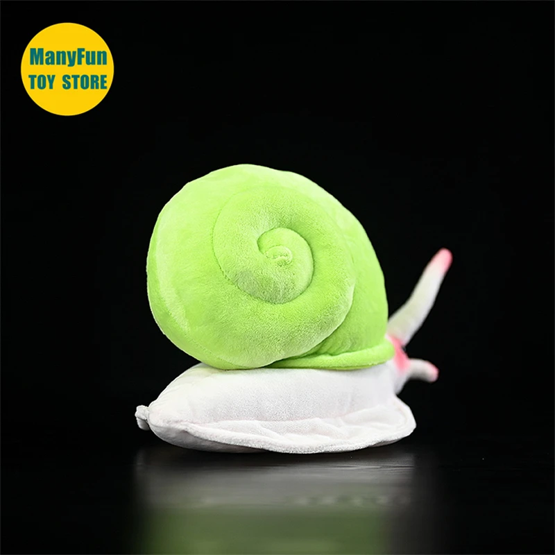 Snail Plush Toy High Fidelity Leptopoma nitidum Plushie Snails Peluche Lifelike Stuffed Animals Simulation Doll Kawai Toy Gifts
