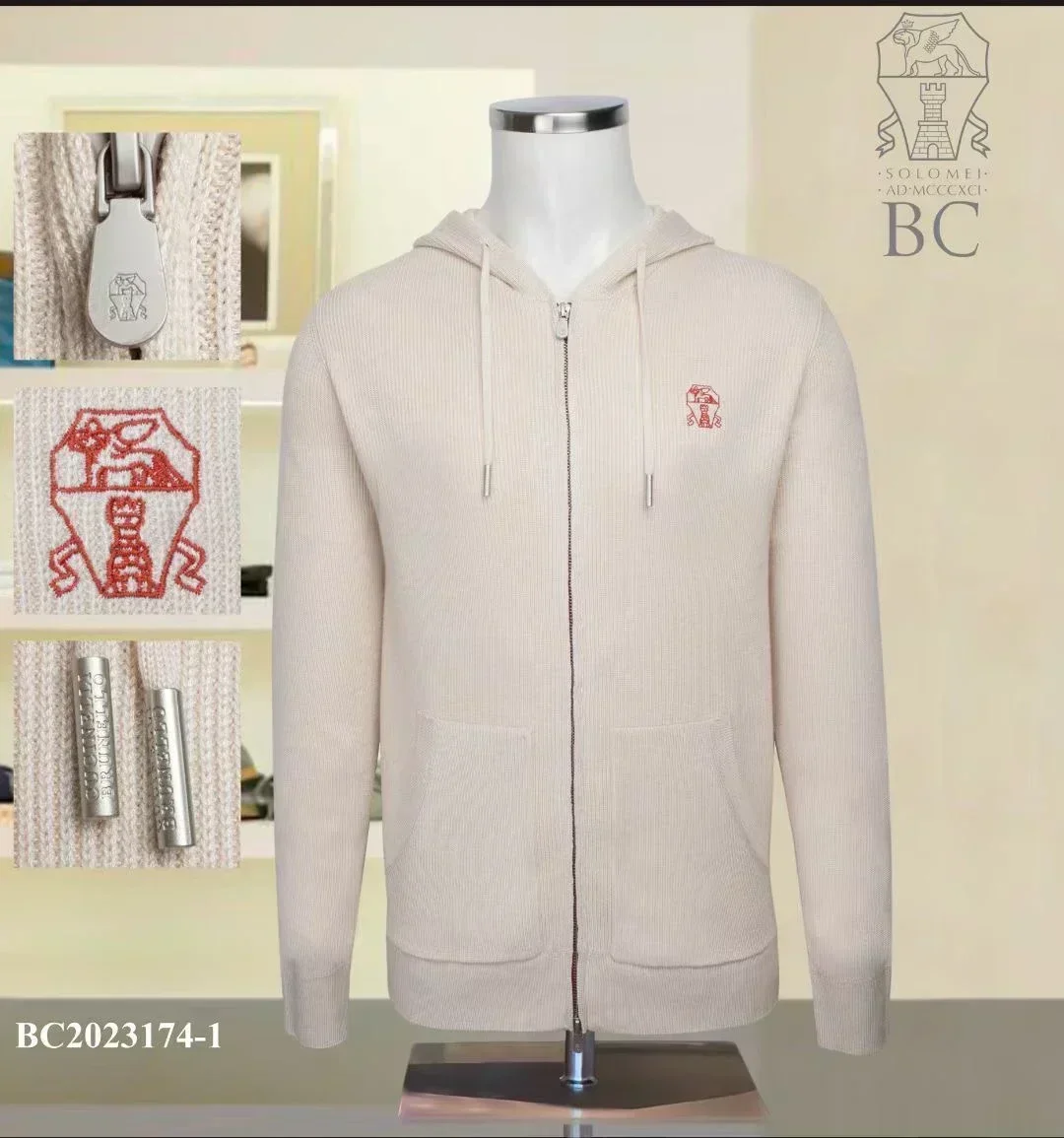 BILLIONAIRE BLKA CPTG Sweater Cashmer Cardigan Coat men\'s 2024 Autumn winter new Casual zipper quality embroidery big M-4XL
