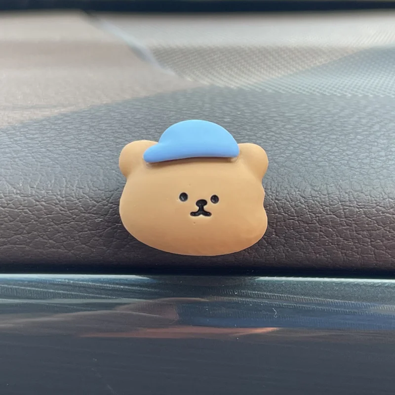 10pcs Cartoon Bear Head Flatback Resin Cabochon For Hair Bow Clips Accessories Ornament Jewelry Making Scrapbook Embellishment