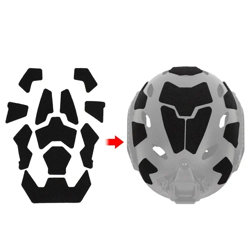 Imagen 2 del producto Pegatina mágica para casco rápido, 11 Uds., parches para casco CS de caza, gancho y bucle adhesivo para casco rápido, juego de 11 Uds., accesorios para cascos