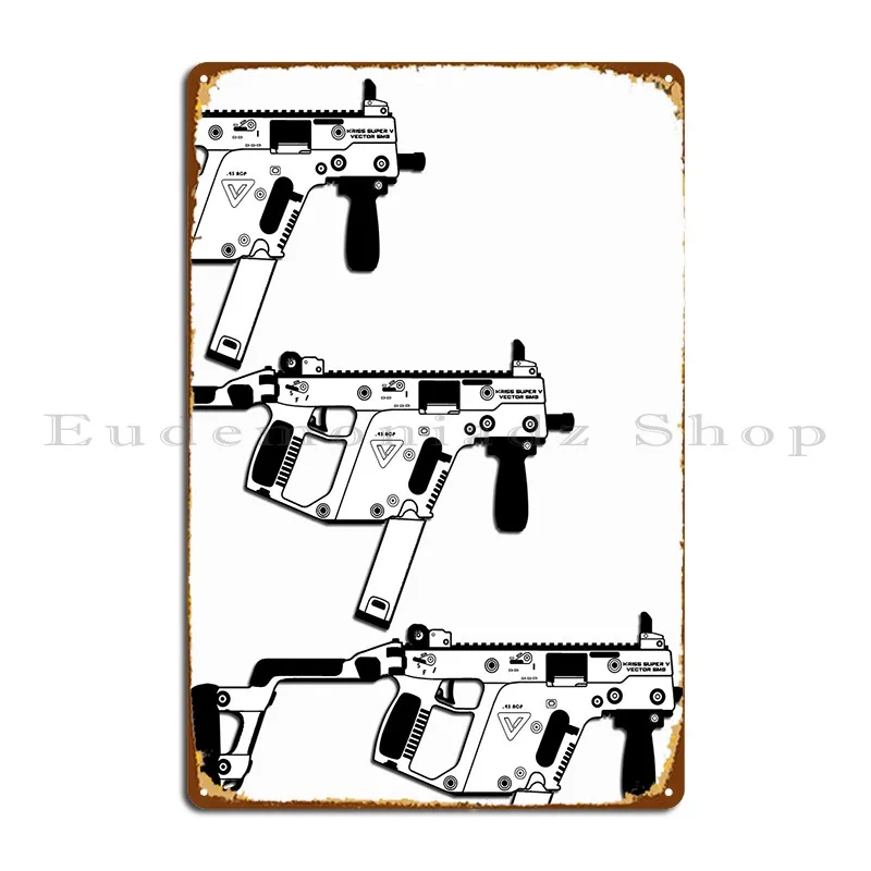 Kriss Vector Metal Sign PaintingCreate Club Designs Customize Tin Sign Poster