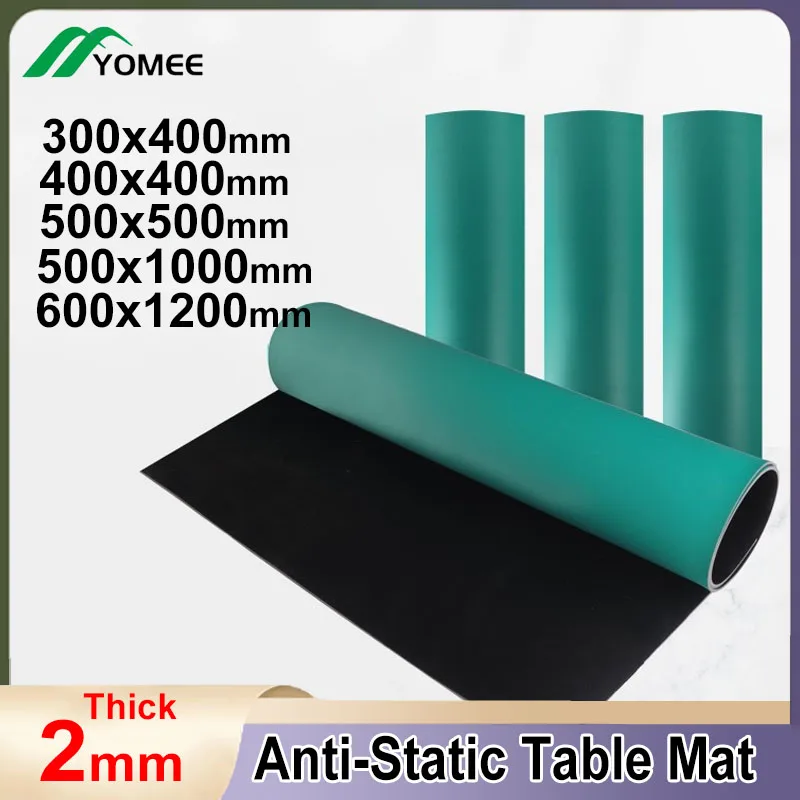 

Anti-Static ESD Rubber Table Mat Green For BGA Repair Work Cell Phone Maintenance Platform Repair Pad Tools