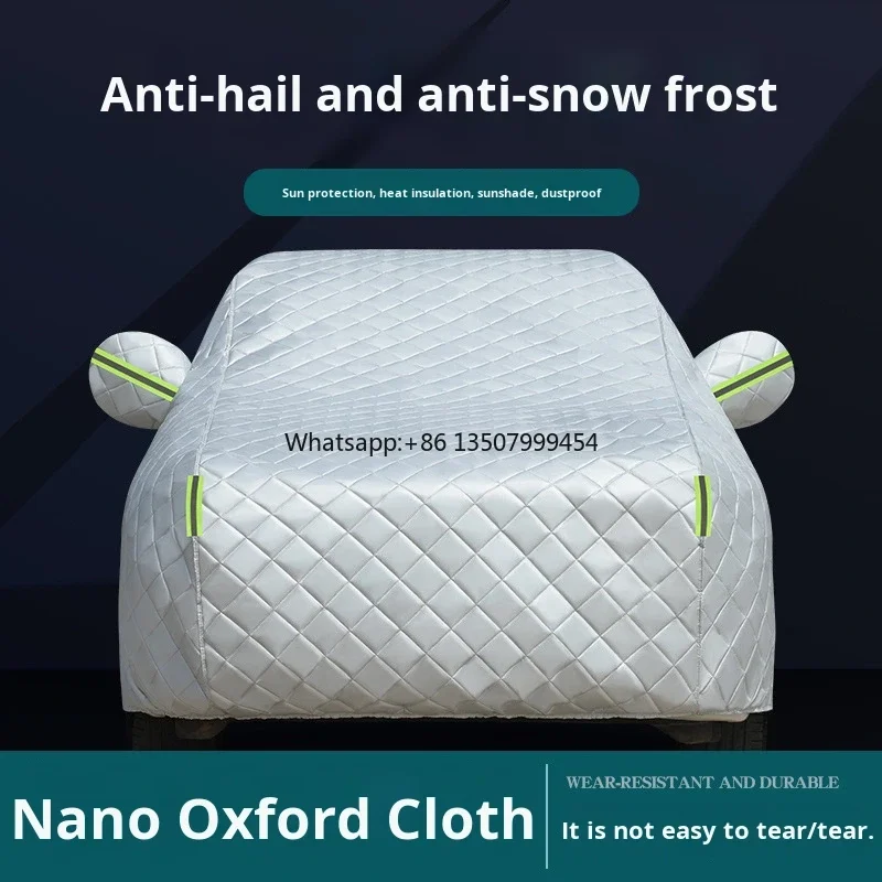 Universal Waterproof Sunshade Thickened Hail-Proof Winter Car Cover with Oxford Cloth
