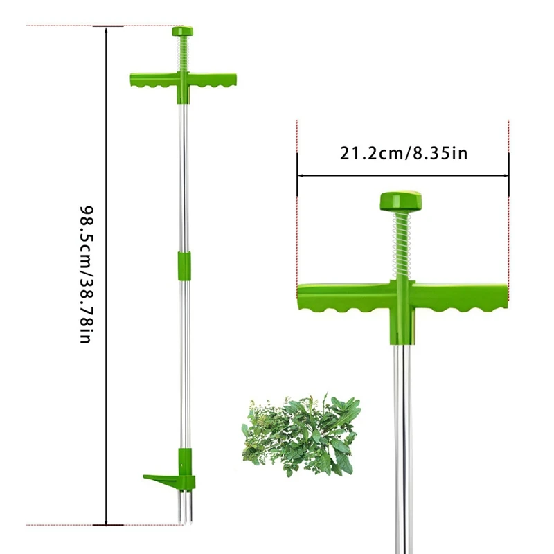 Weed Puller Tool Stand Up Weeder Manual Weeding Tool With Long Handle Stand Up Duty Garden Weeding Tool For Garden