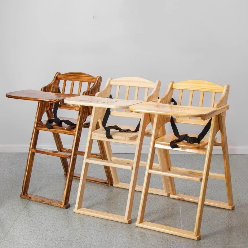 

Kids Feeding Wooden Children's Chair Baby Ergonomic Platform Dining Chairs Kitchen Backrest Fotel Dla Dziecka Child Furniture
