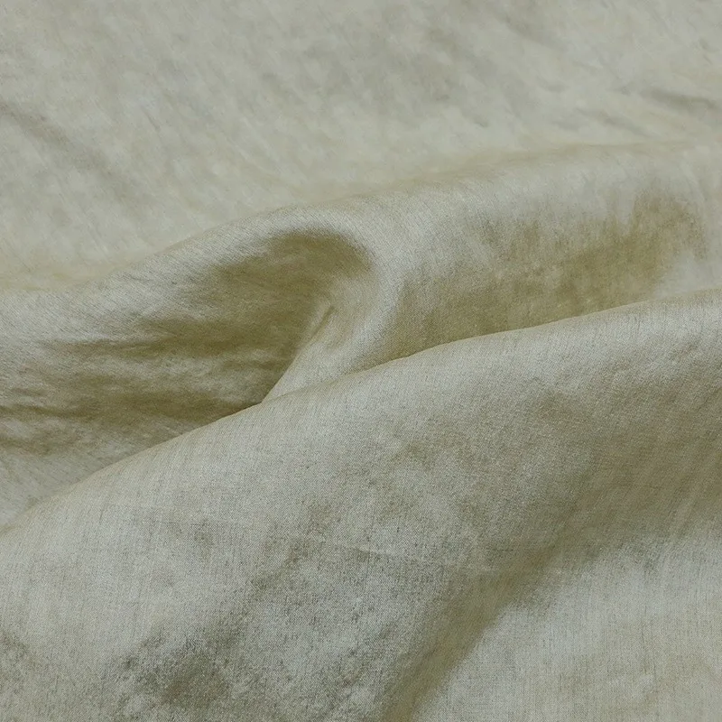 Tussah in seta naturale da 12 mm, tessuto sporco e fritto, design di abbigliamento in stile artistico