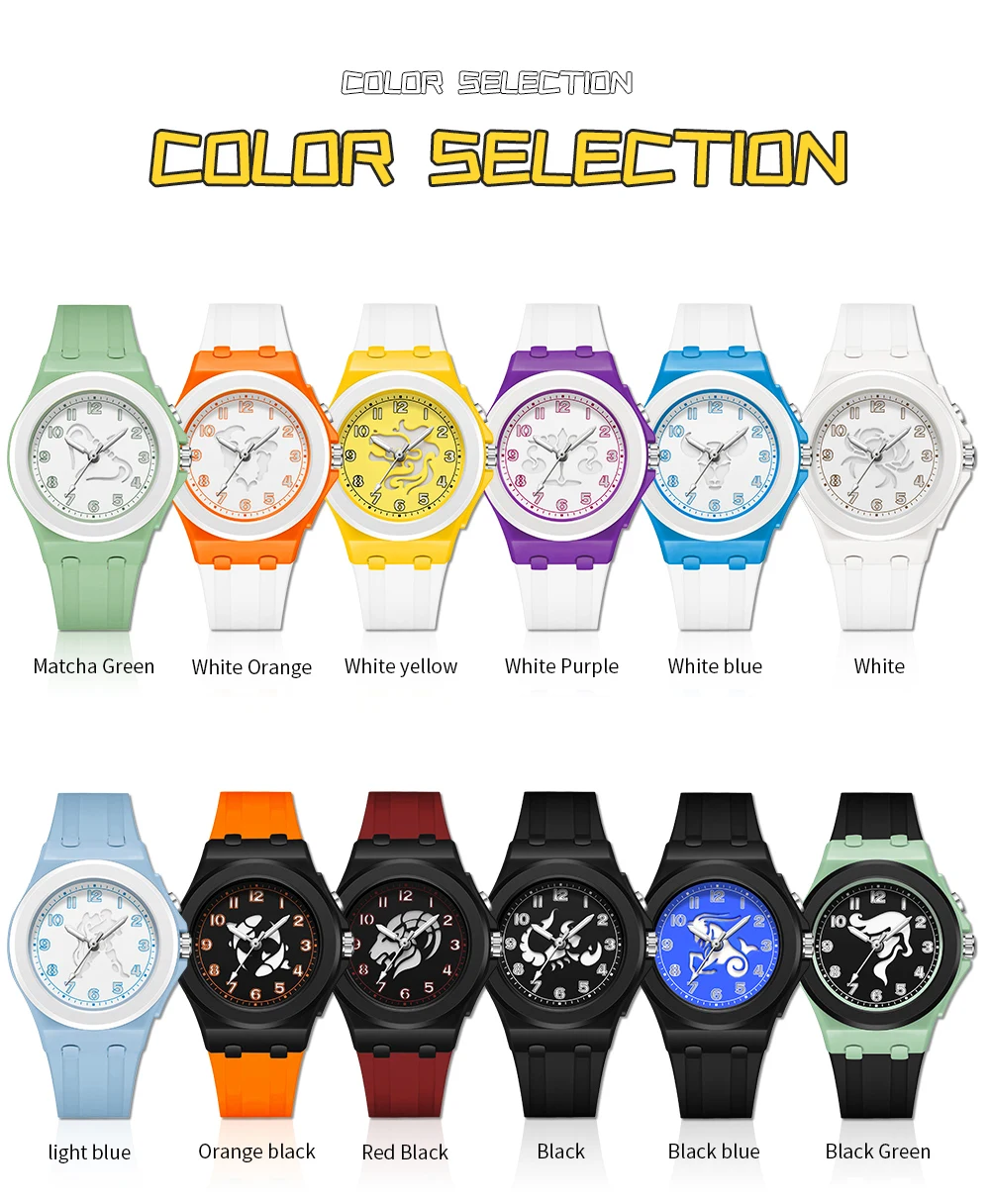 Sanda 6106 Electronic Quartz Student Fashion Trend Constellation Calendar Night Light Electronic Quartz Watch Waterproof Watch