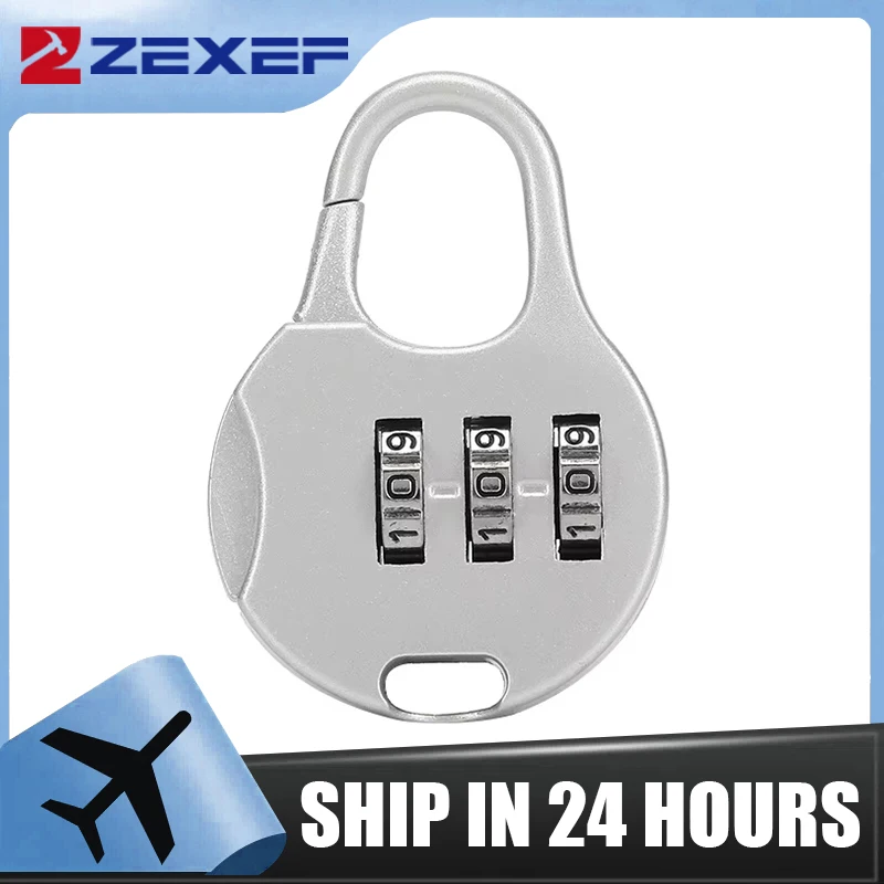 1-2PCS 3 Digits Password Combination Padlock Suitcase for Luggage Travel Mini Combination Lock Padlock Hardware Accessories