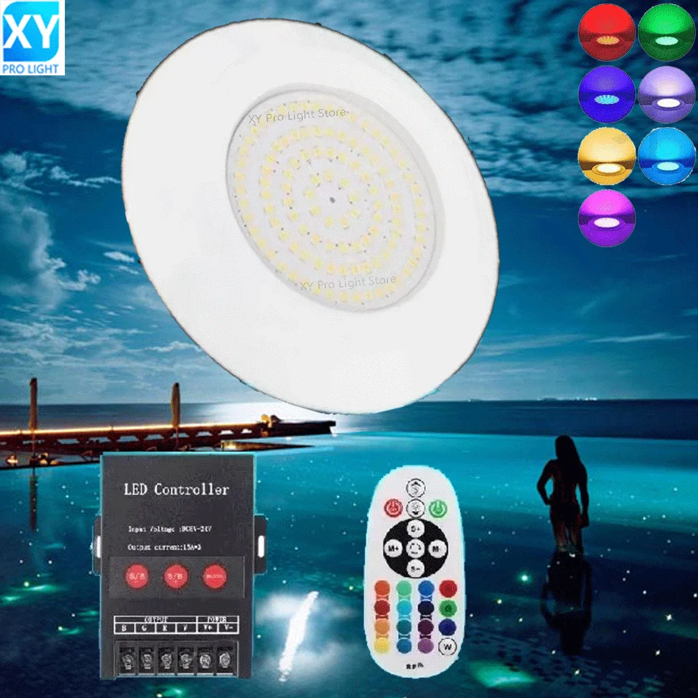 DC12V 12W RGB LED Pool Light IP68 Waterproof Outdoor/Indoor 9W Underwater Lights Fountain Landscape Lamp Piscina Luz Spotlight