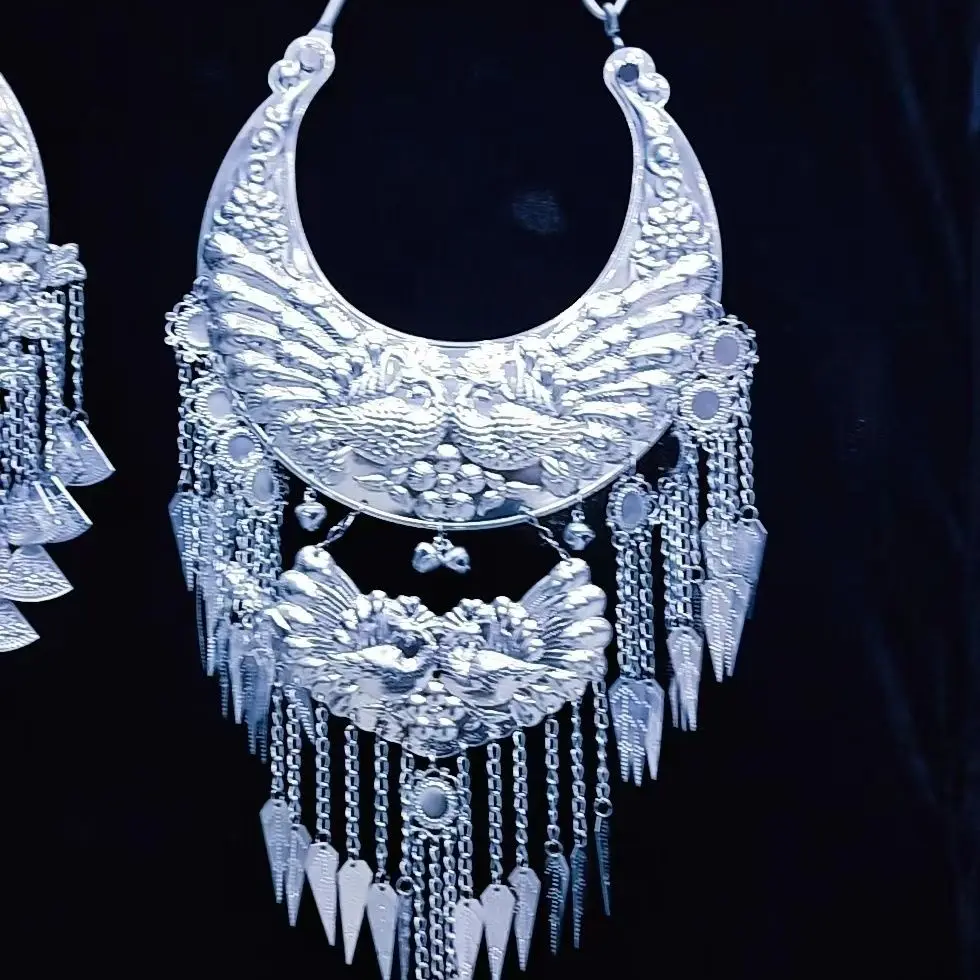 

New Miao necklace silver jewelry collar Miao silver Dong