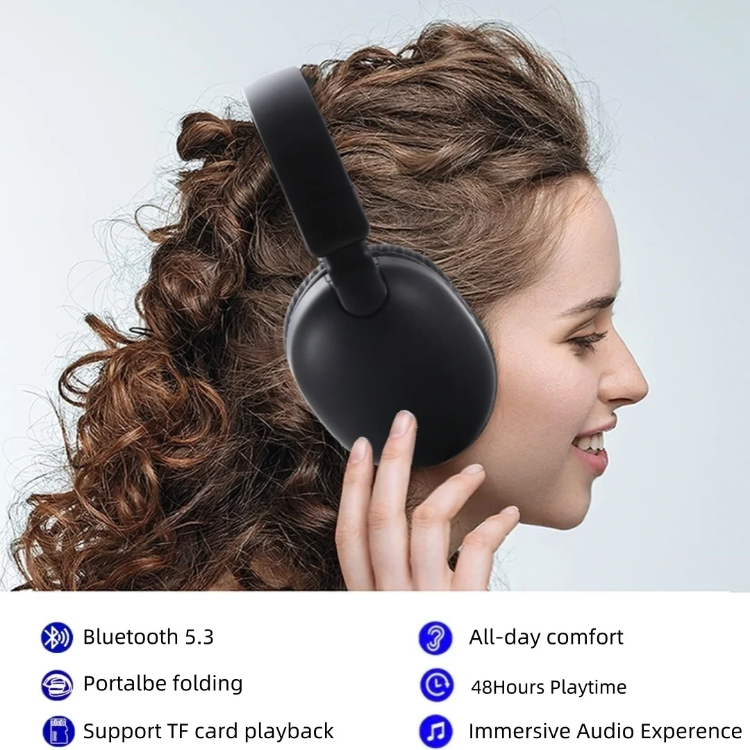 SODO SD1101 سماعات بلوتوث 48H وقت اللعب HiFi صوت ستيريو سماعات لاسلكية فوق الأذن للسفر المنزل مكتب الهاتف المحمول ﻿