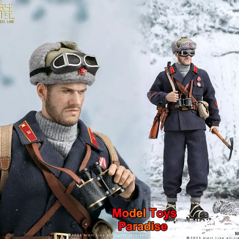 AL100042 1/6 Men Soldier WWII Soviet Mountain Soldier Officer Full Set 12'' Action Figure Collectible Fans Gifts