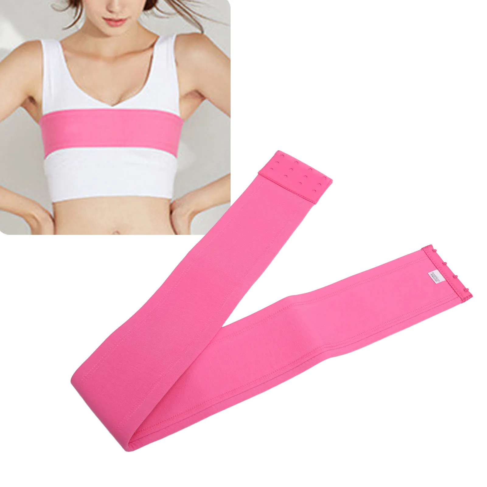 ZK20 Breast Compression Band High Impact Breast Support Strap Post Surgery Breast Implant Stabilizer Compression Band M