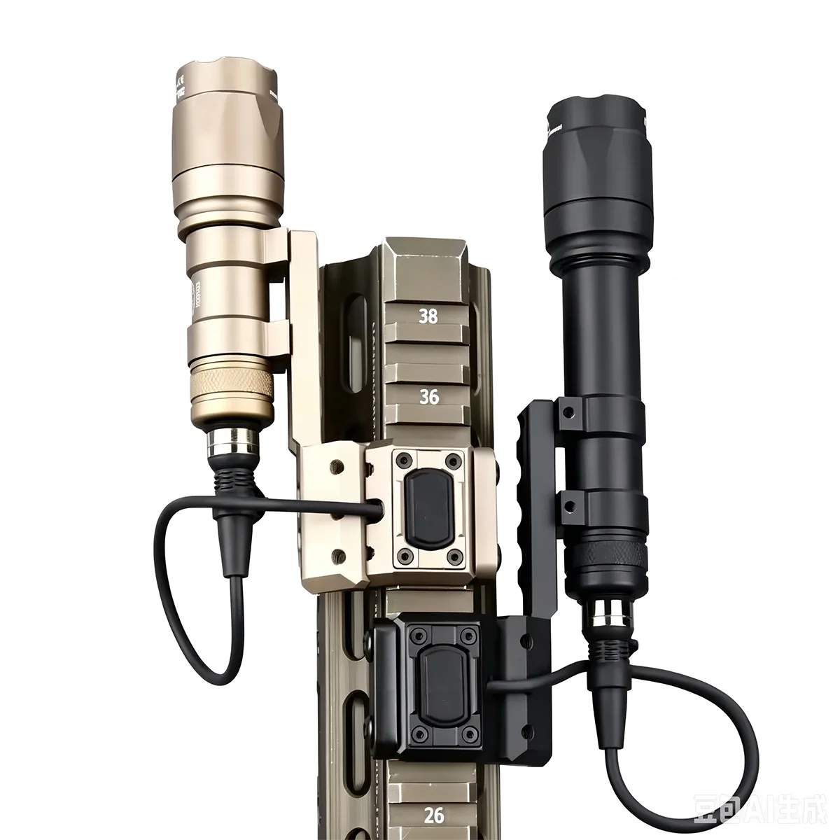 UNITY Tactical – support décalé sur rail de 20MM avec interrupteur à pression, lampe torche Surefire M300 M600 pour fusil tactique AR15