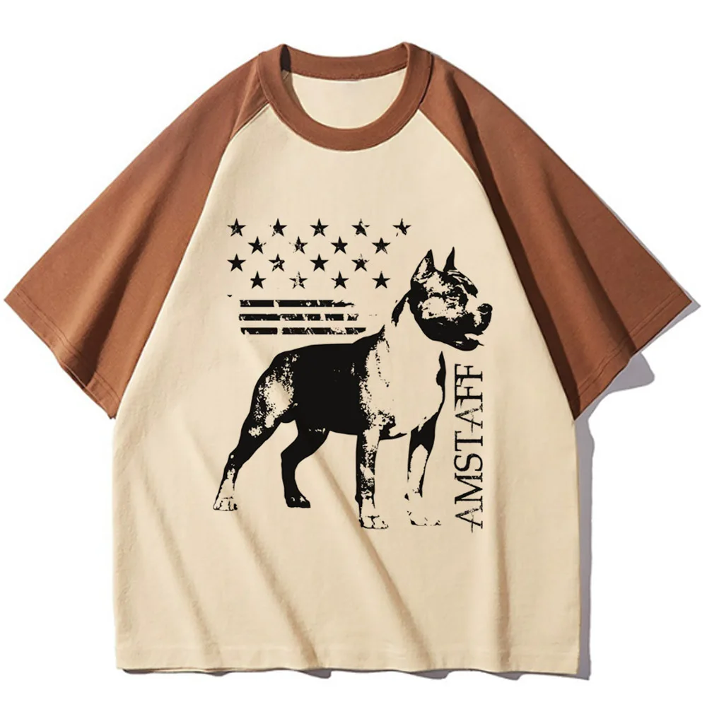 Amstaff -camisetas divertidas para mujer, ropa de anime de manga divertida