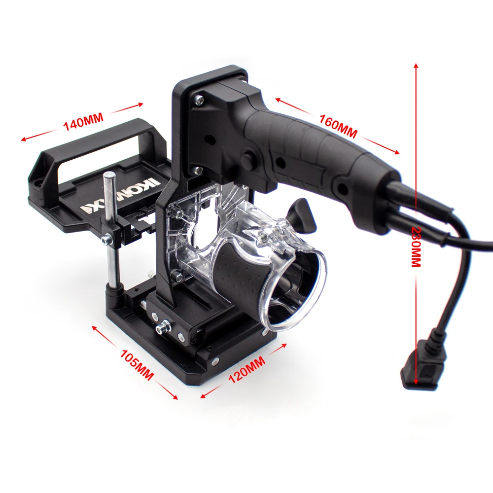 Imagem -03 - Mortising Gabarito para Máquina de Aparar em Suporte Entalho Fixadores Invisível Perfurador Localizador Pista Linear Faça Você Mesmo Ferramentas para Trabalhar Madeira